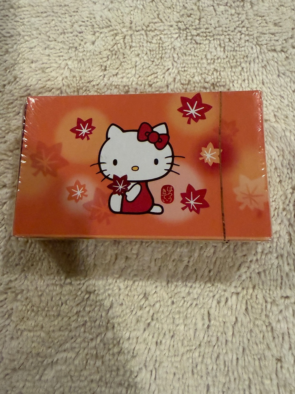 Hello Kitty Orange and Red Playing Cards
